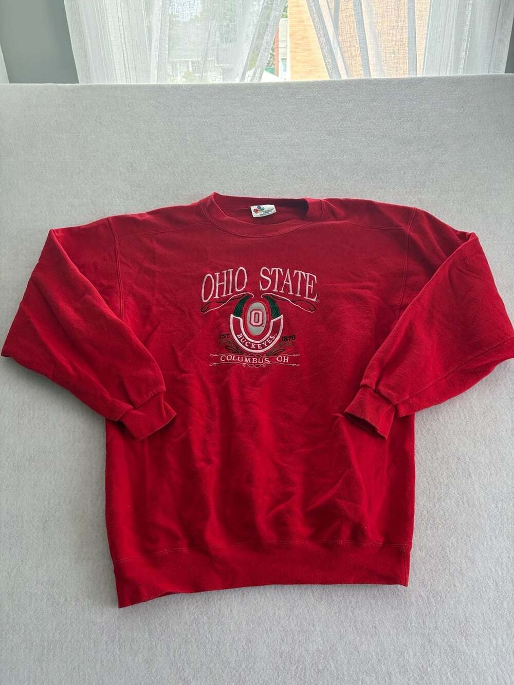 Vintage Midwest Embroidery Ohio State University Buckeyes Crewneck Sweatshirt